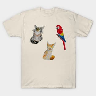 Animal Friends Sticker Pack T-Shirt